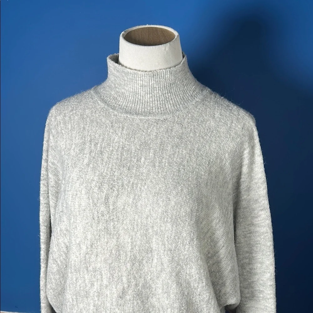 Cozy Gray H&M mock neck Sweater - Picture 2 of 7